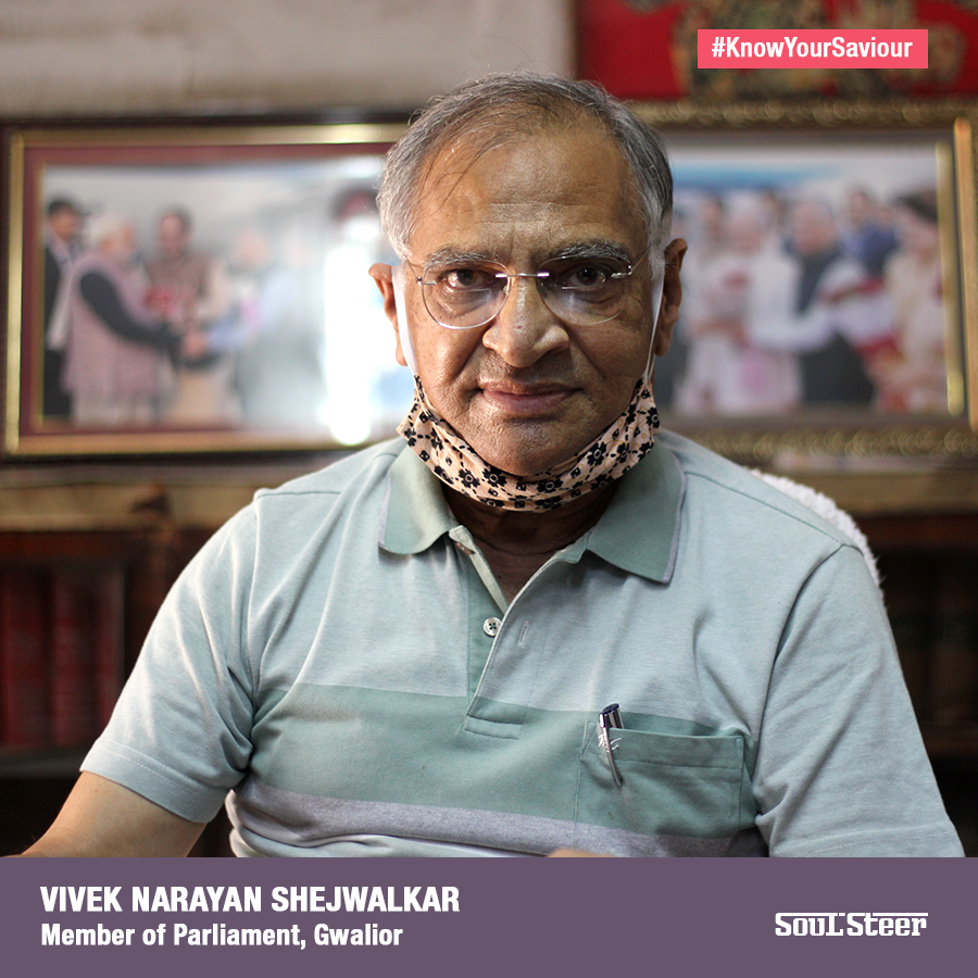 SouLSteer's tweet photo. #KnowYourSaviour – Vivek Narayan Shejwalkar, MP, #Gwalior: https://t.co/LKBddagglU

"I have been successful in helping people acquire passes who were stuck in different states. I monitor ward-wise #food distribution &amp; #health services" @VivekShejwalkar @MoHFW_INDIA https://t.co/anpxTKs7UF