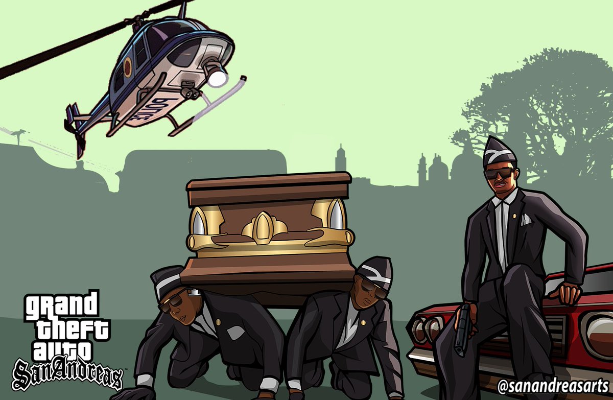 sanandreasarts's tweet photo. #meme #Memes #coffindancememe #funeral https://t.co/7LfdSP4Phd