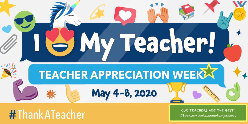 LochPto's tweet photo. Teacher Appreciation Week!
#virtualthanks #ourteachersarethebest @SuperScotties https://t.co/a5F4DQiBjP