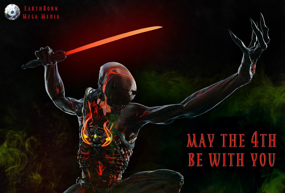 EarthBorn_Mega's tweet photo. Happy #StarWarsDay
And, I guess, happy Xenomorph day? More to come throughout the day.
#maythe4thbewithyou #fanart #starwars #nerdculture #aliens #cgi https://t.co/4RWRLLsynY
