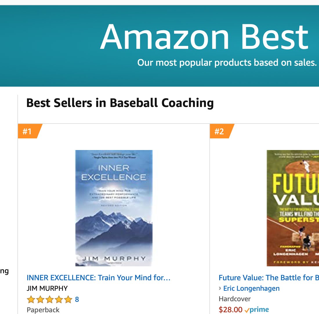 innerexcellence's tweet photo. #1 Best Seller in Baseball Coaching 30% OFF UNTIL FRIDAY #bestpossiblelife #baseballcoaching https://t.co/lj80F23e8D