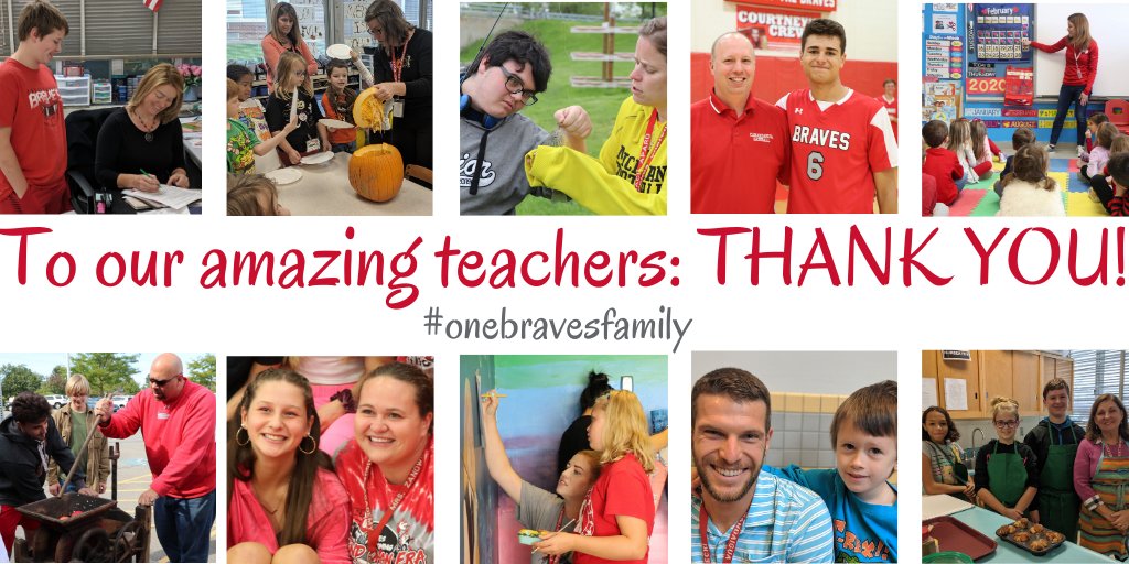 THANK YOU! During these challenging times, we have asked our teachers to find new ways to engage our students... Thank you for your compassion, flexibility,  creativity, and dedication to our #onebravesfamily! 

#canandaiguaproud #teacherappreciationweek
