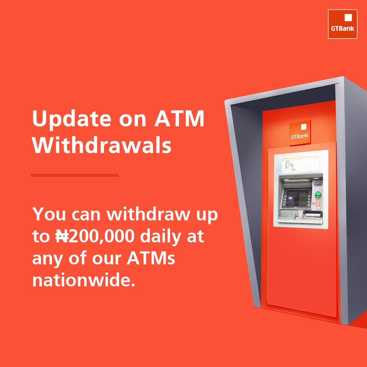 TheNiyi__'s tweet photo. Please reduce the banking trips. Another one from @gtbank. Remember they were the first to waive interest on some loans and now first to announce an increase in withdrawal. For now they are doing well #Oooin

Please tag your bank to #staysafe https://t.co/dlswYh6HYx