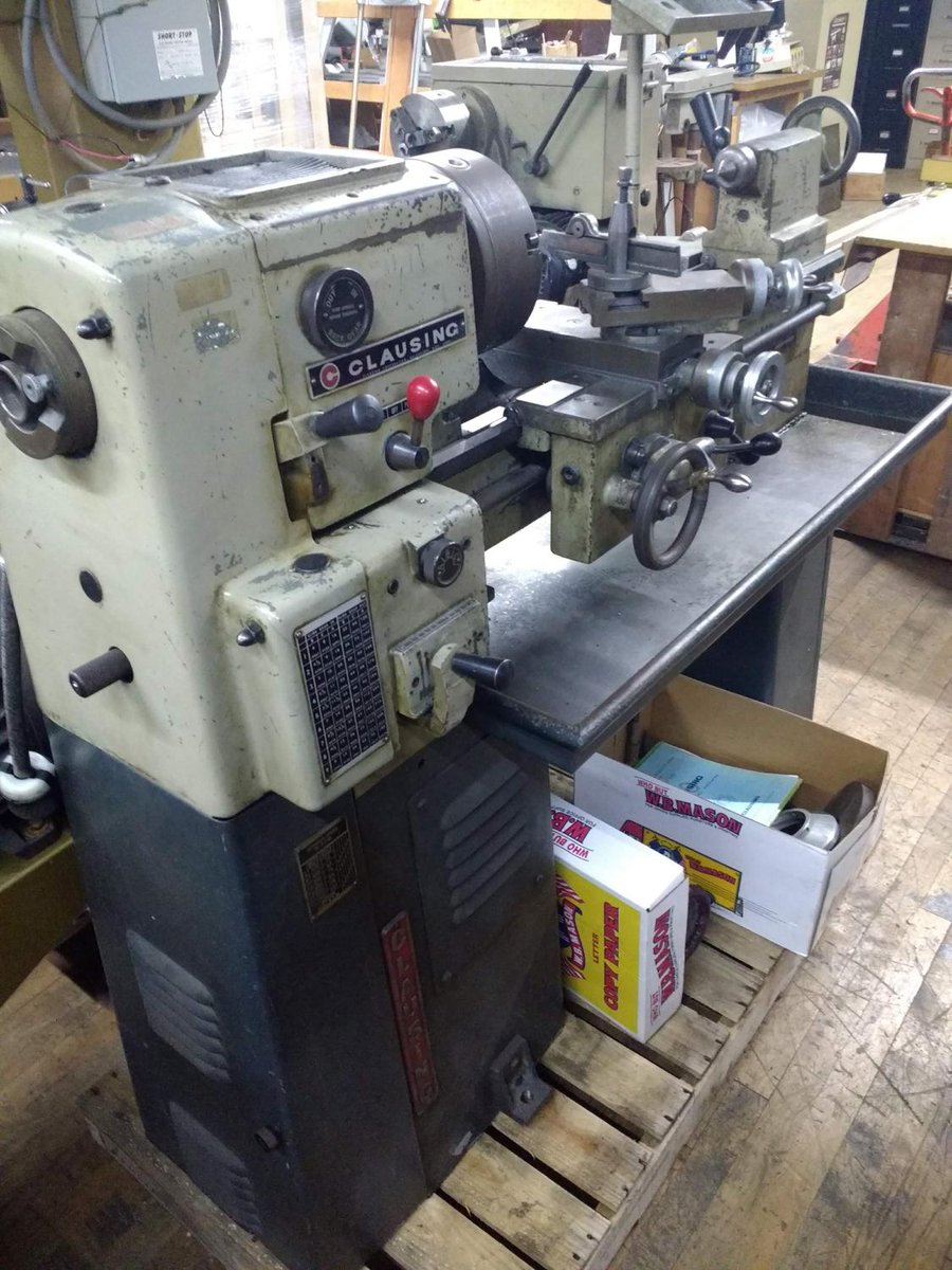 Machinetoolcomm's tweet photo. Used Lathes (Manual) For Sale - Clausing 12X36 Engine Lathe (metal) https://t.co/WxzW1657F2 #Clausing #lathe #enginelathe #manuallathe #machinetools #mfg #usedmachinery #machinerydealer #usedmachinetools #imts2020 https://t.co/fp029iU3X4