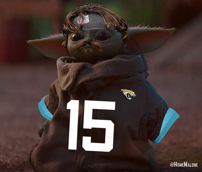 md_1010xl's tweet photo. Happy #StarWarsDay 2020!  The #JaguarsToday question of the day asks you to: "Re-cast characters from the Star Wars universe using Jacksonville Jaguars (or their opponents) past or present."  #MayThe4thBeWithYou https://t.co/0hM7Kichin