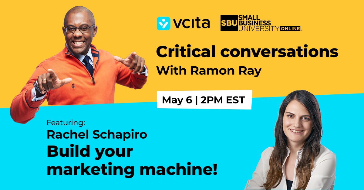 vcita's tweet photo. Join vcita’s Product Marketing Manager Rachel Schapiro and Founder of Smart Hustle Media's @ramonray this Wednesday. From must have #digitaltools to #creatingdemand. #repeatbusiness anyone?
Sign up here: https://t.co/GsK0KP9gAE
#workingfromhome #LockdownExtended #coronavirus https://t.co/WhTbqlUZWd