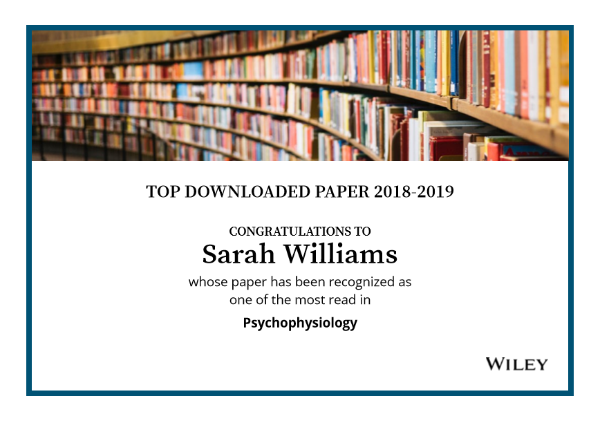 DrSarahWilliams's tweet photo. Very pleased that two of our papers lead by @GavinTrotman and @AidenChauntry were part of @WileyPsychology's #topdownloadedarticle. Reactivity &amp; amygdala &amp; hippocampus volume: https://t.co/kZaCFH6D0o
Reactivity &amp; perseverance: https://t.co/C0YxWDolIM
Thanks for reading our work! https://t.co/ilnpKugPxn