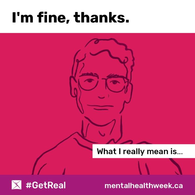 CMHA_EM's tweet photo. Good morning! It's #MentalHealthWeek and we encourage you to consider ways to have real conversations about how you feel. It's time to go beyond "I'm fine" and #GetReal while finding ways to build connection. Have a great week! #TogetherApart #mlhu #ldnont https://t.co/E445NPDTFY