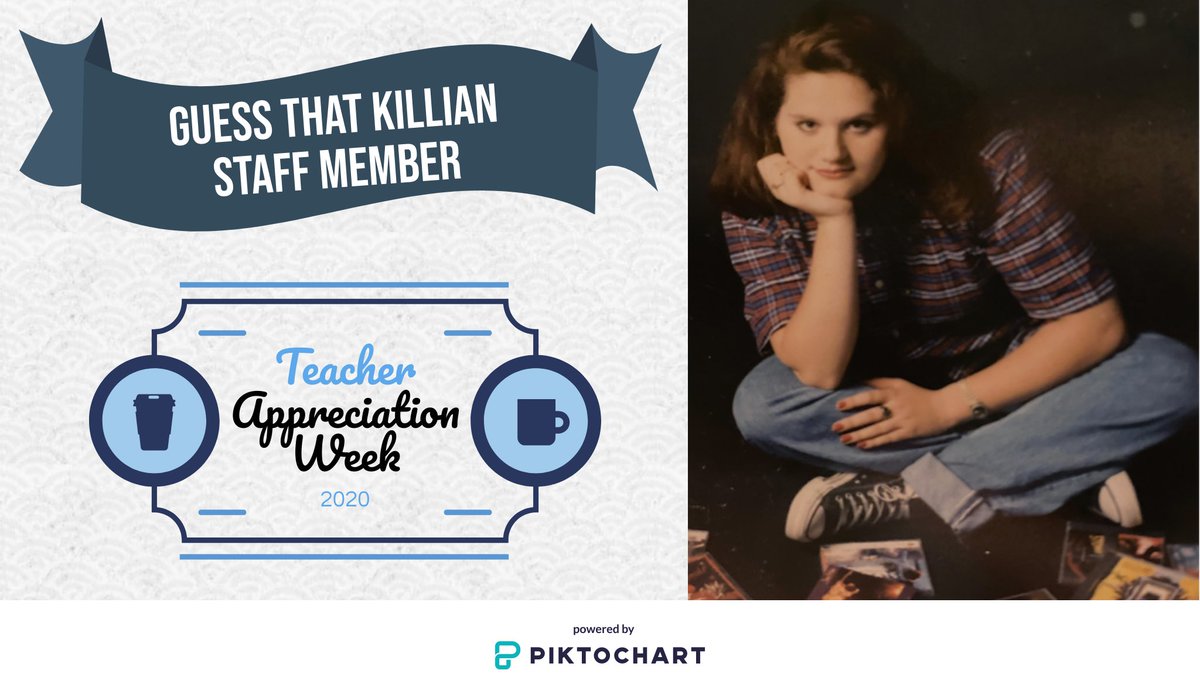 hillhollly's tweet photo. Guess that @Killian_MS Teacher. STUCO is posting a few throwback pics each day and revealing who it is later. Comment on who you think this teacher is. Happy Teacher Appreciation Week! #KMS_STUCO @KillianPTA #KMSATHOME2020 #TeacherAppreciationWeek2020 https://t.co/hEh3tc5VCd