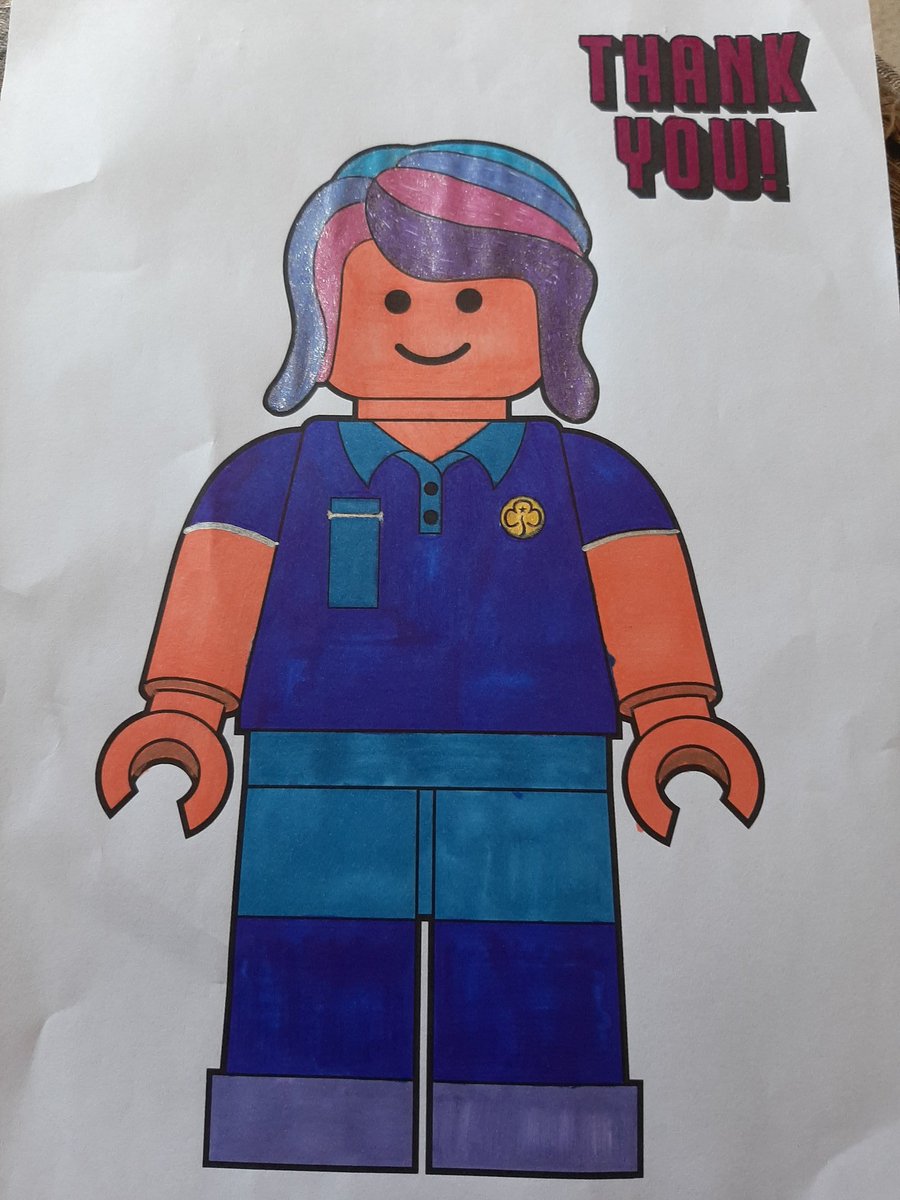 Little things puts a smile on your face, a picture sent from one of my brownies, makes efforts worthwhile, love keeping intouch with my brownies with their weekly virtual meeting #girlguidingathome <a href="/GirlguidingScot/">Girlguiding Scotland</a>