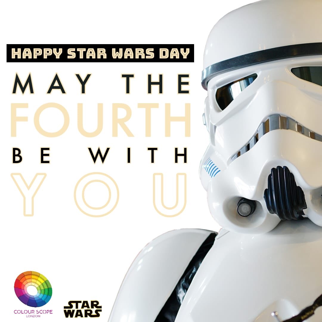 colourscopeldn's tweet image. Star Wars Day it is. Celebrate you must. 

This Star Wars day, let your loved ones know that you love them to the Death Star and back. 

May the force be with you! 

#starwarsday #maytheforcebewithyou 
#starwars #disney #darthvader #jedi #starwarsfan #babyyoda #colourscopelondon