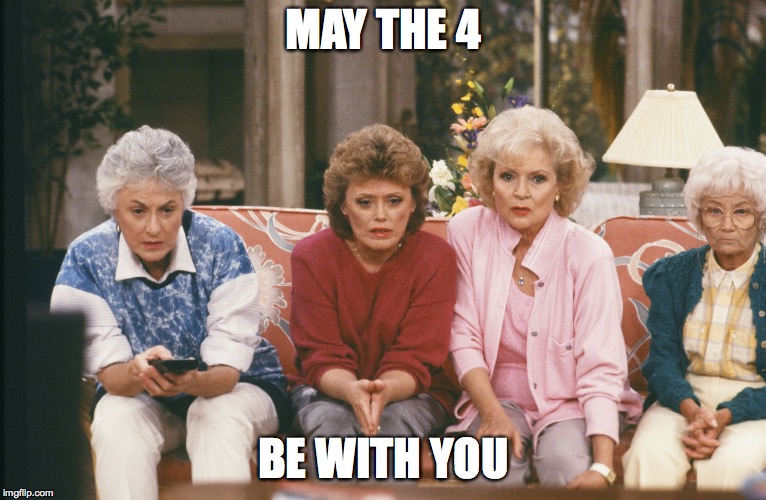 classictrack's tweet photo. Did we do this right? Pretty sure we did. Better check with @SWatDC to be sure. #MayThe4thBeWithYou #MayThe4th #GoldenGirls @DragonCon @DragonConMedia @DragonConTV https://t.co/eJ8E35i1Z5