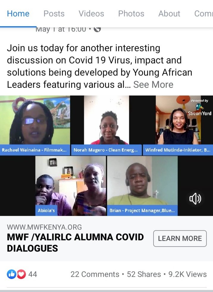 Young African Leaders are undoubtedly playing a big role in developing sustainable solutions to help fight #COVID19 <a href="/paulinenissi/">Pauline Abiola-Oshunniyi</a> <a href="/AbiolaOshunniyi/">Oshunniyi Abiola</a>  from Nigeria , providing strategic Leadership for governments , NGOs and businesses. Want to learn more? Join our weekly chats.