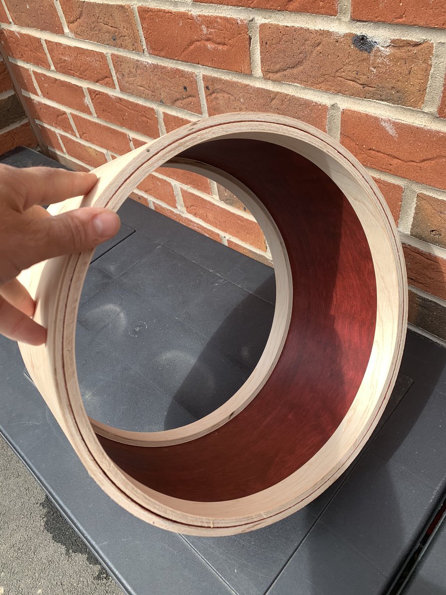 CarlADDrums's tweet photo. Some thick Re-Rings going in to this shell! Canβt wait to see this finished up! #addrums #customdrums https://t.co/AzFq800ef4