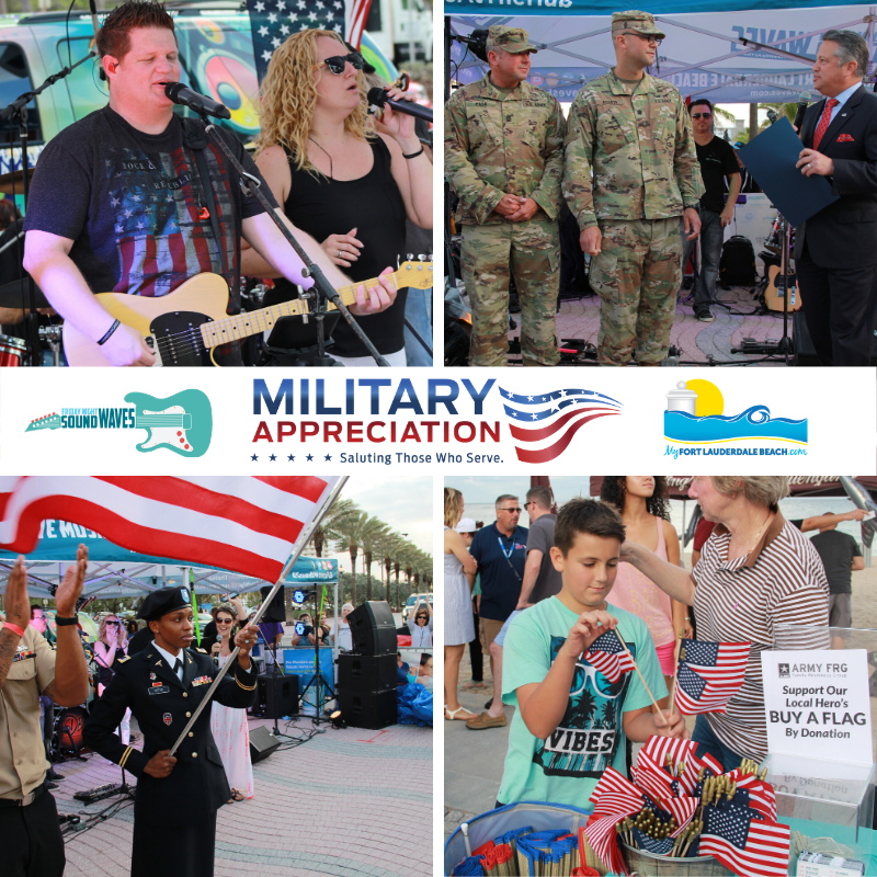 SoundWavesFLB's tweet photo. #MondayMusicMemories 
Today, and every day, but especially during Military Appreciation Month, we salute our troops. 

@shaneduncanband 2017
@chiplamarca https://t.co/8YuUEnVSfb