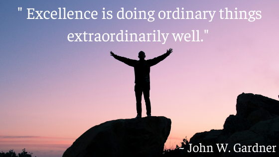 JRaikes13's tweet photo. Found this quote and felt inspired by it. Excellence requires attention to detail and practice, how can you implement this into your week? https://t.co/pv12lyBH9x