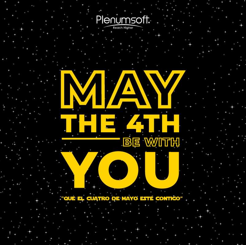 Plenumsoft's tweet photo. Que la fuerza nos acompañe hoy y siempre. 🚀🌖 #StarWarsDay
.
.
.
.
.
#MayThe4thBeWithYou #MayThe4thEndor #StarWars #Plenumsoft #Tecnología #Innovación https://t.co/VI87LfN6aH