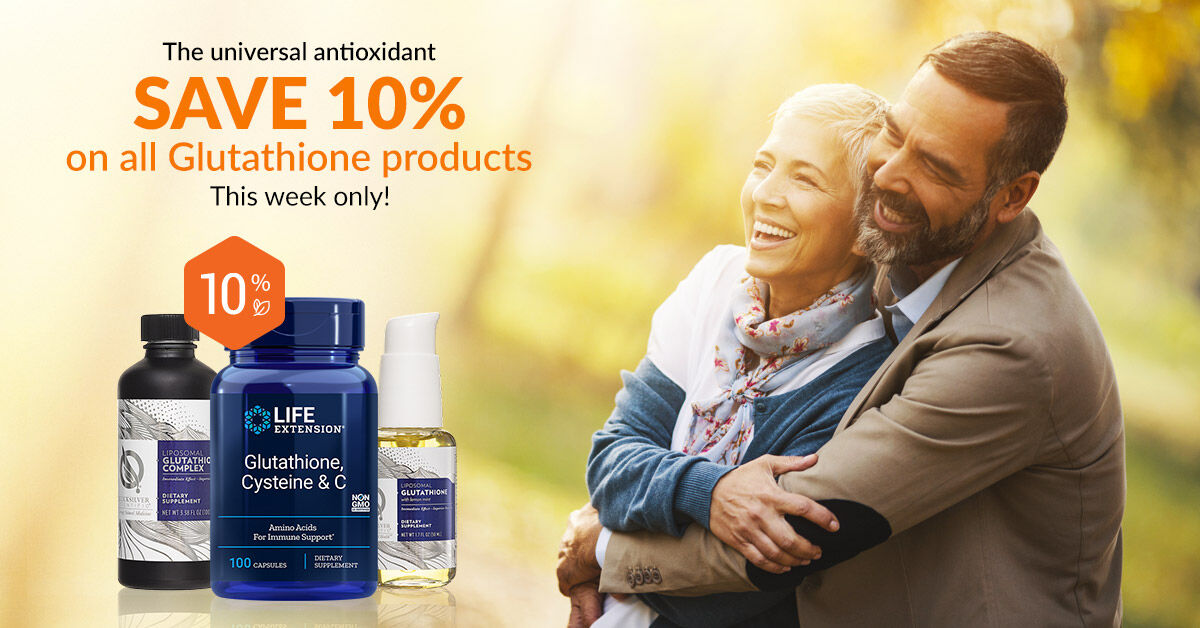 LifeExtensionEU's tweet image. This week only: Save 10% on all Glutathione products.
 
Glutathione can efficiently bind a wide range of toxins. It is one of the body’s most important detoxifiers and the most potent natural antioxidant in the body.

bit.ly/3folWRx