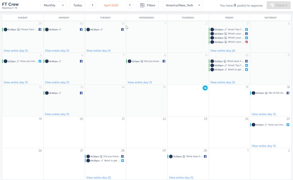 AgorapulsePT's tweet photo. Já testou nosso Calendário Compartilhado? A maneira mais fácil de aprovar os conteúdos online com seus clientes. Comece agora um teste gratuito de 28 dias do Agorapulse! #marketingdigital #midiassociais https://t.co/Uxaos6ZS65 https://t.co/O5L5UPwnQi