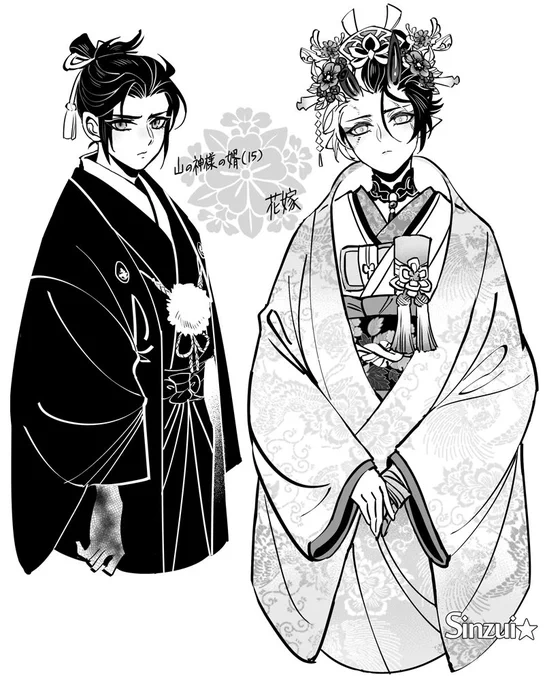 山の神様?の小さい花婿さん?
おねショタしゅき……U///U

(2年後の美少年はデカい?になる
#SEKIRO #SekiroFanArt 