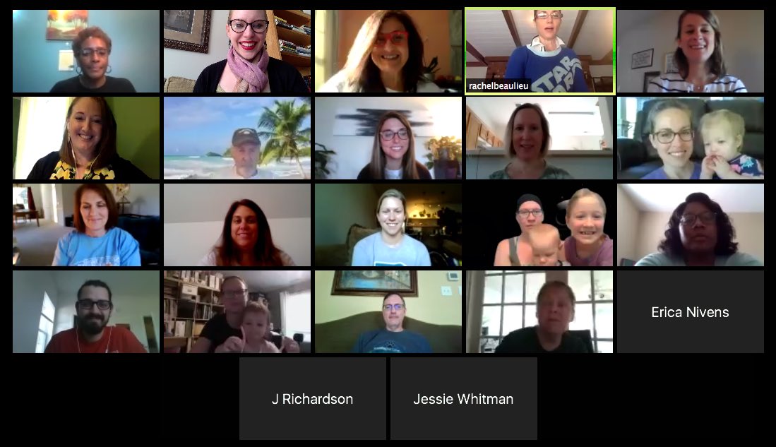 NC_School_Psych's tweet photo. The pandemic can’t hold us on down. Pictured: Virtual Legislative Day kick-off! https://t.co/HfmHuHLt6W