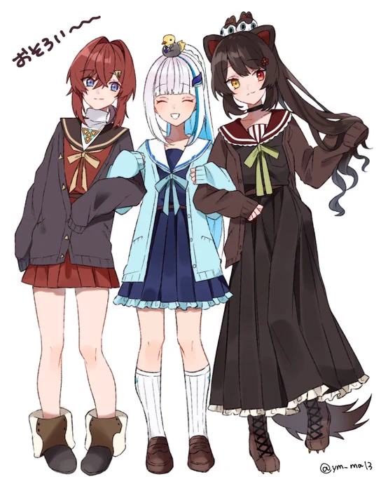 さんばかでおそろいだったらいいなっていう強めの幻覚
#ヘル絵スタ #いぬいらすと #絵ンジュ 
