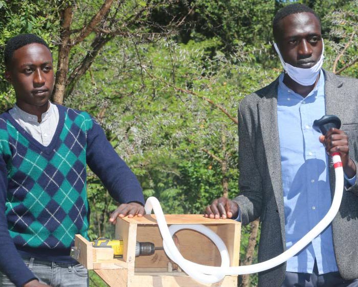 Nandi brothers Felix Sabulei 20 and his brother Eric Kipchirchir have invented a portable ventilator: 
bit.ly/3b4R84C