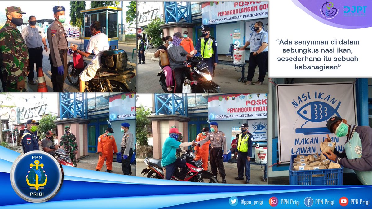 ppn_prigi's tweet photo. [Day 5] Ada senyuman di dalam sebungkus #NasiIkan . Yups, sesederhana itu sebuah kebahagiaan. Sudahkah kalian berbagi hari ini #SahabatBahari?

#LawanCorona #serviceexcellent #RBKKP #ZIWBK
@kkpgoid @djpt_kkp @Edhy_Prabowo @mzulficar https://t.co/ulrHjQKnkV