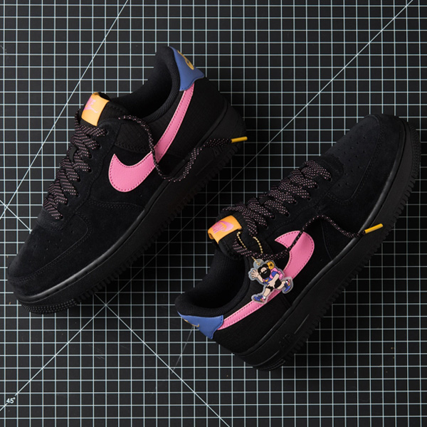 nike air force 1 low black magic flamingo