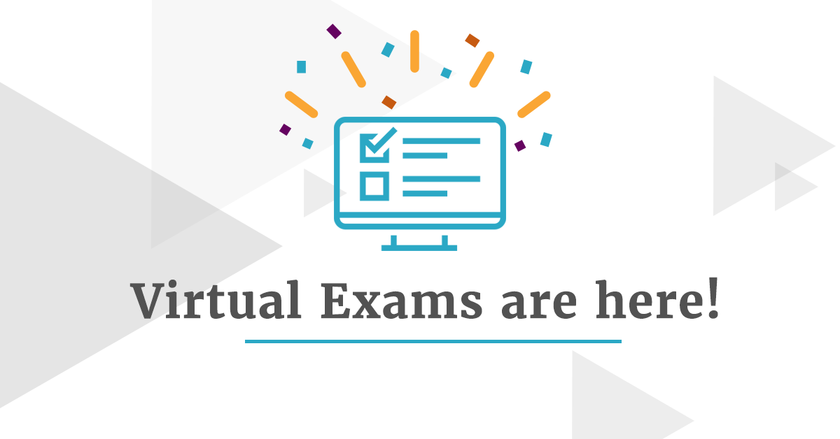 The_Institutes's tweet photo. Virtual Exams are here! Register now on our website. You can complete a non-proctored virtual exam anytime, day or night from May 4 to June 30, 2020. For more information, visit our exams update page https://t.co/fZGmFQ6Oyx https://t.co/oBvlhvkIRo