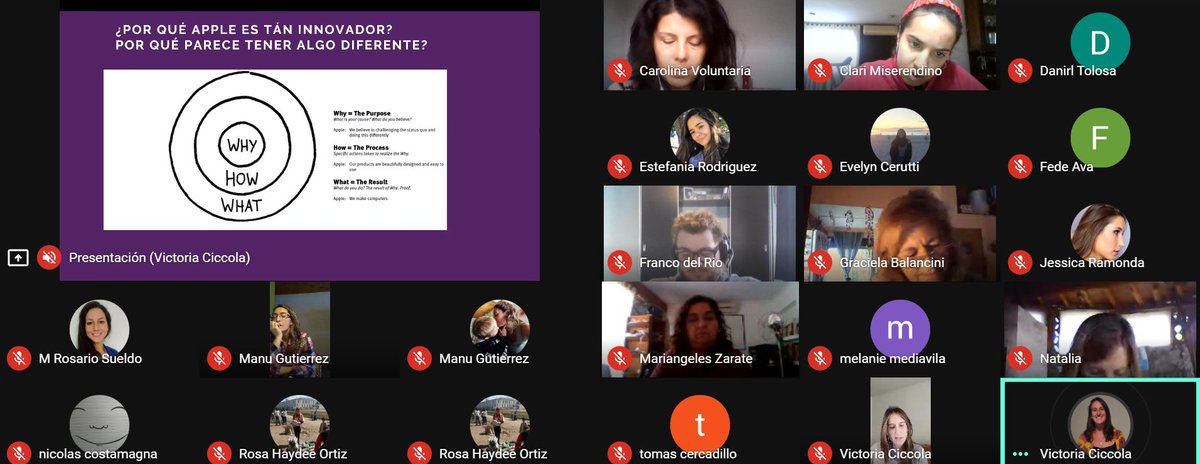NoblezaObliga_'s tweet photo. #Techcamp2020 los proyectos de #innovacionsocial más destacados de #Argentina ya están en pleno proceso de capacitación de #Comunicacionymarketing con @victoriaciccola.  Vos, ¿Sabés de que trata la teoría del #circulodorado de S. Senek? Ellos ya lo están comprendiendo. Sumate! https://t.co/GNjb8AU4wq