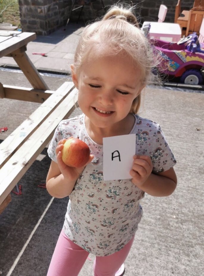 Penclawdd's tweet photo. Last week’s challenge in Reception/Year 1 was an Alphabet Hunt. Can you find objects to match the letters of your name? #PencR1 #Pencwhales #Pencfp #Pencweeklychallenge #Penclockdown #Penchomelearning https://t.co/U98ckMiher