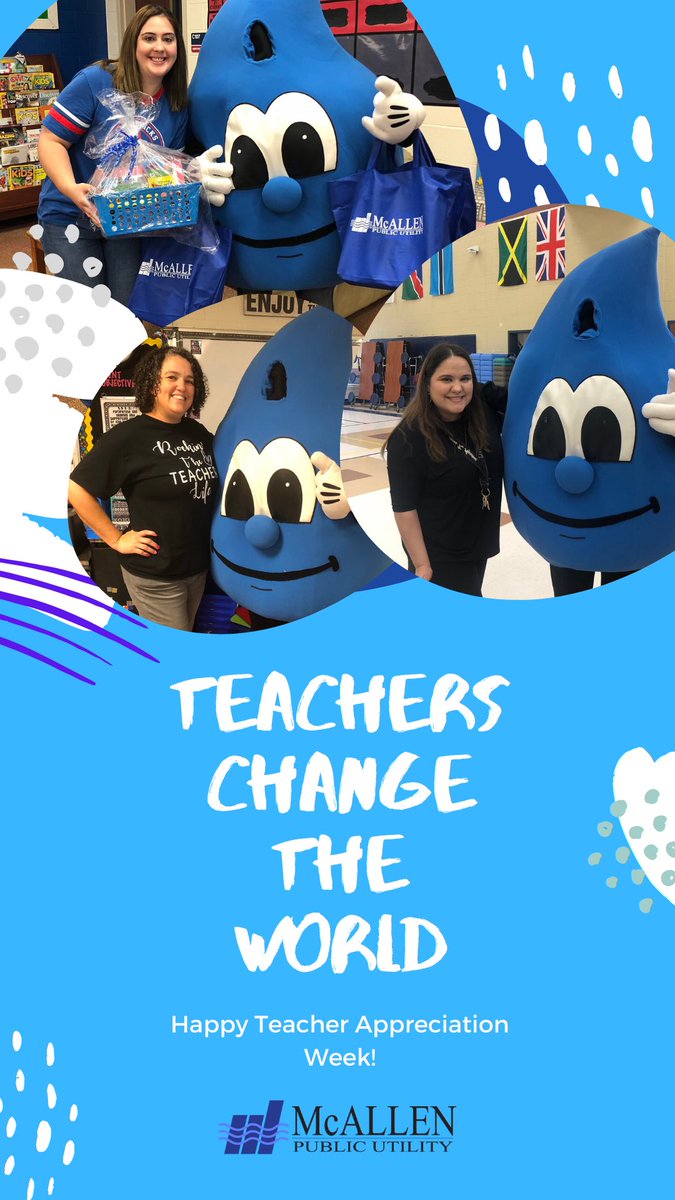 MyMcAllenPU's tweet photo. We can’t wait until we’re back visiting classrooms and having you back at our treatment plants. Thank you teachers for everything you do! #TeacherAppreciationWeek https://t.co/9WMYjZgs5Y