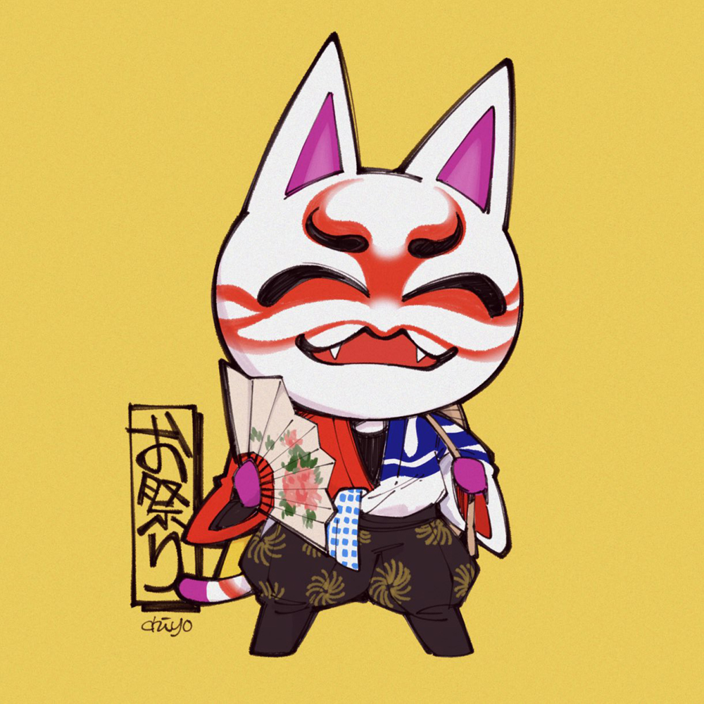 「Kabuki's show time! 」|千代のイラスト