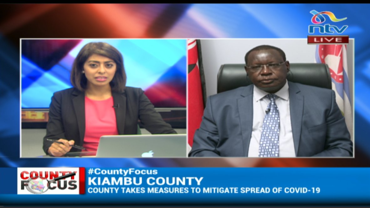ntvkenya's tweet photo. Are counties fully equipped and prepared to fight Covid-19?
Our #CountyFocus discussion officially kicks off.
Governor James Nyoro outlines Kiambu's preparedness.
Join us now live: https://t.co/RueWNo1h6o
@SmritiVidyarthi https://t.co/8JdzqftAPJ