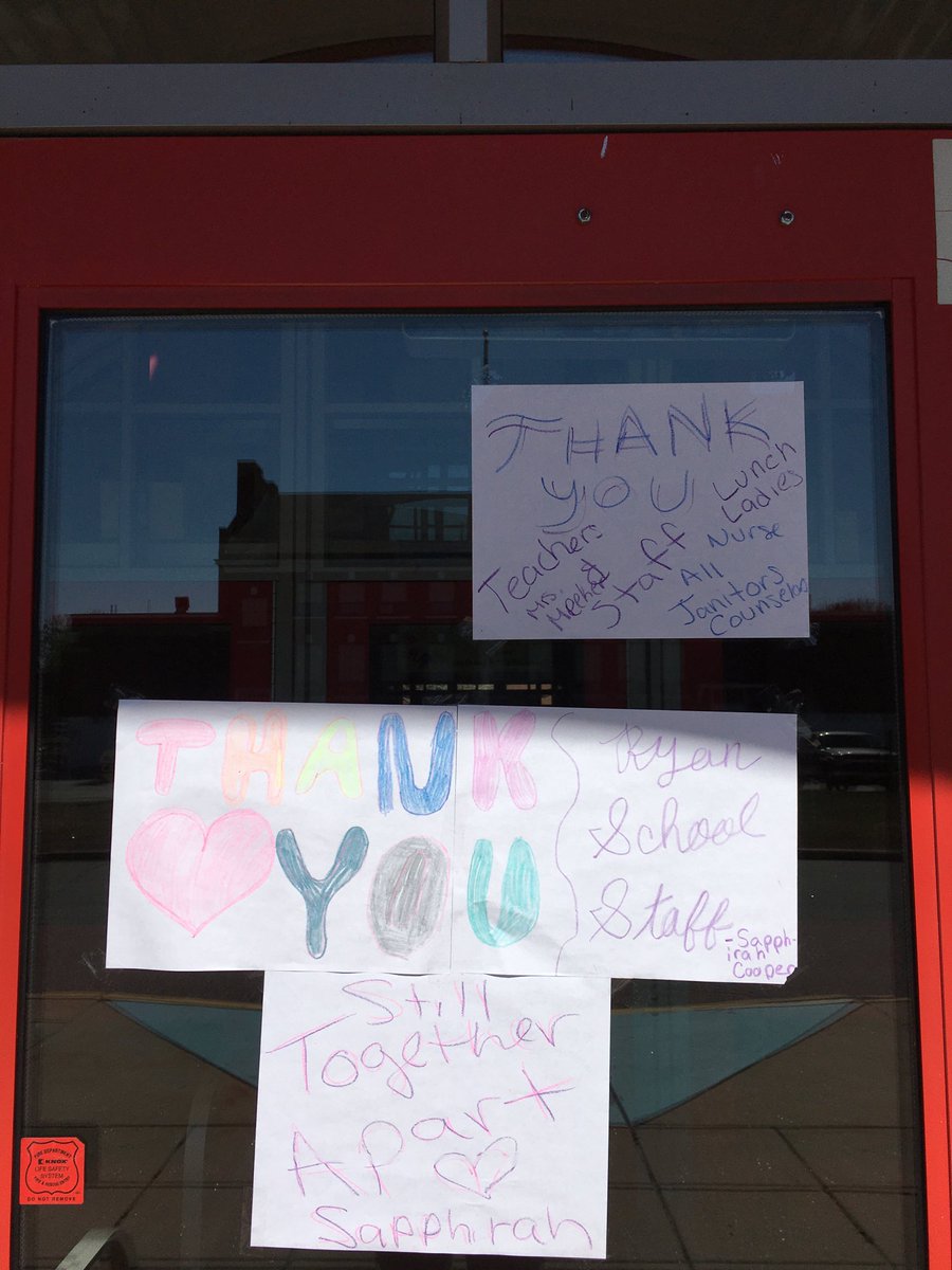 johnfryanschool's tweet photo. Thank you to one of our students for the support! We are #TewksburyTough https://t.co/icybRKpgQM