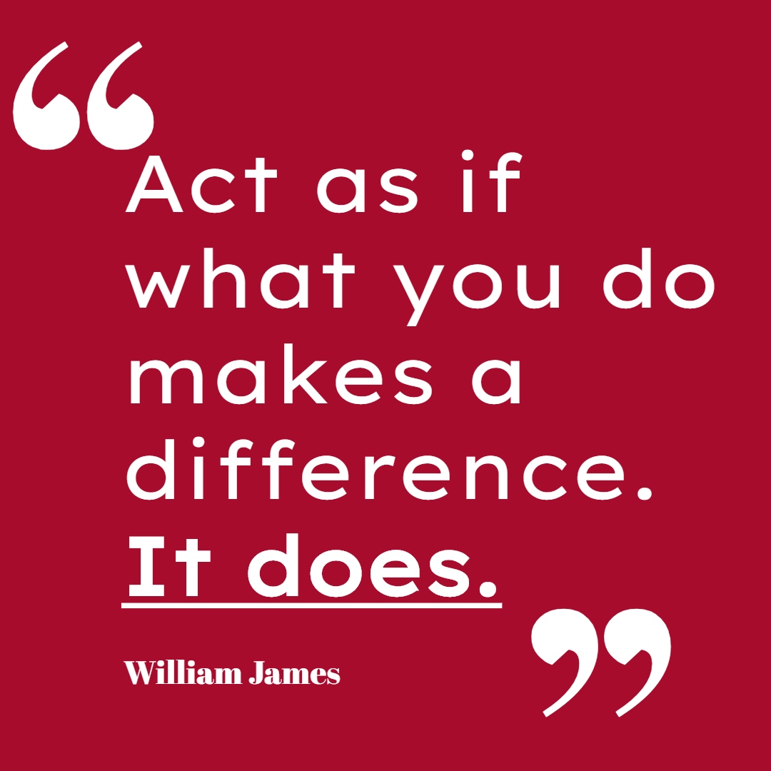 Another week, another #motivationmonday post! This week are the wise words from William James!