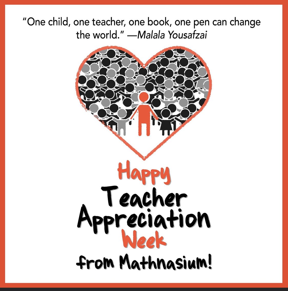 MathnasiumPGCo's tweet photo. Happy National Teacher Appreciation Day! Today and all week long, we give an EXTRA round of applause to the tireless, sometimes unsung heroes responsible for educating the next generation… our children. Thank a teacher today! #teacherappreciationweek #teacherappreciationday https://t.co/FbHQXCAaBw