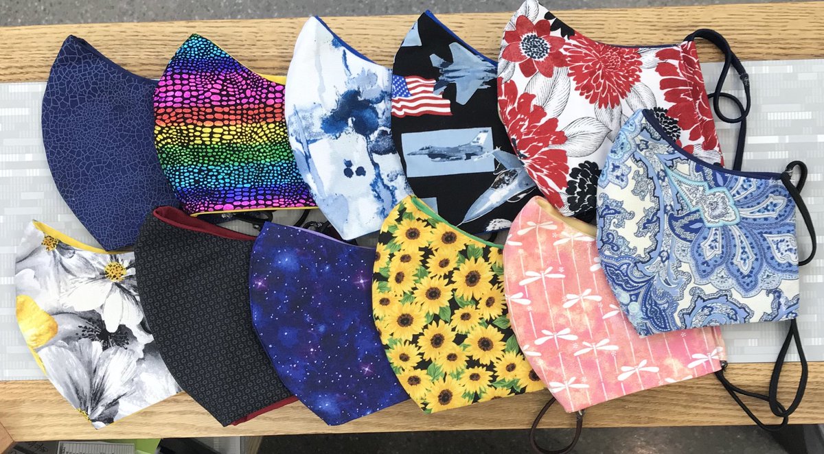 ProcrasCreation's tweet photo. Just released new fabric and I thought I would show you some finished mask. This is for those visual people like me. Check out my Etsy shop. https://t.co/eNjayqFZ33 Please share. #facemask #facemaskwithfilterpocket #mask #masks #maskwithfilter #facemaskhomemade #etsy #etsyseller https://t.co/BON9JEMKna