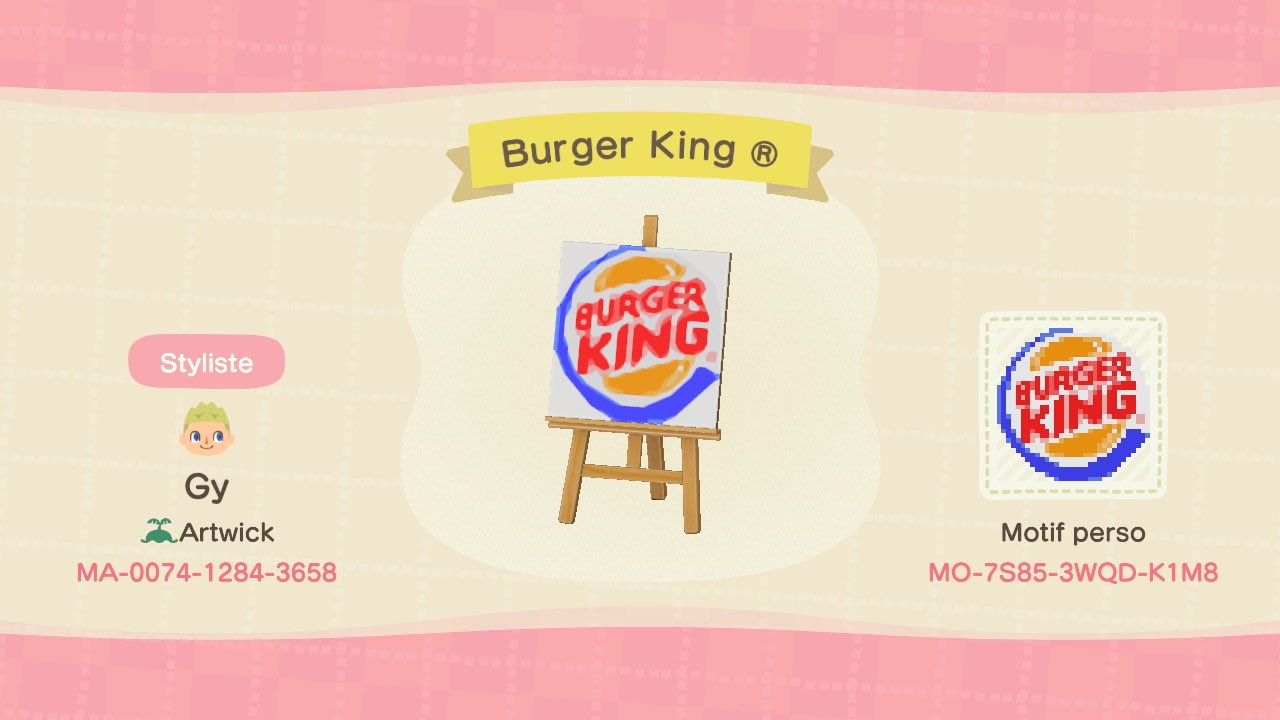 Gylyad Burger King X Animal Crossing Animalcrossingnewhorizons Animalcrossing Burgerking Acnh Acnhentrade Nintendoswitch Acnhdesigns Acnhdesign Acnhpatterns Acnhpattern T Co Sts8otdxoi