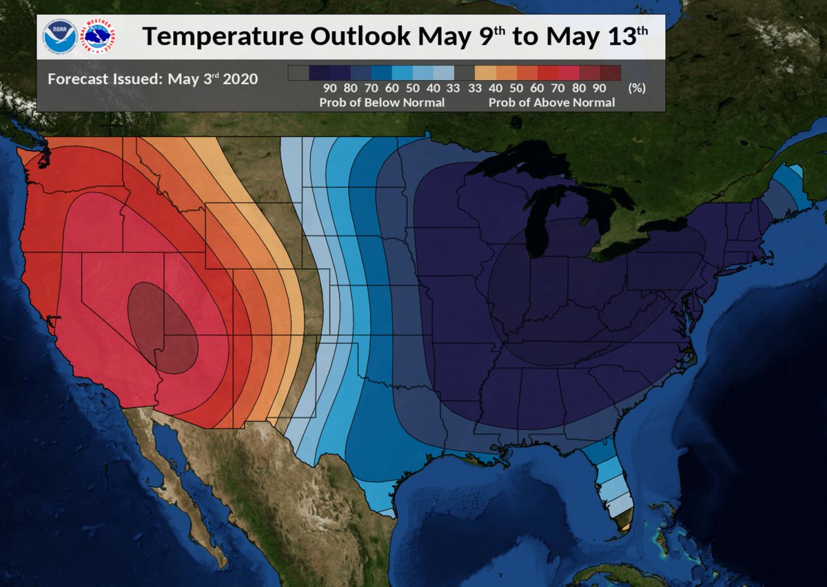 NWS's tweet photo. If this were a galaxy far, far away, we’d say the western U.S. may be looking a bit Tatooine-ish in the days ahead, while those in the East may want to ready their Tauntauns and keep an eye out for Wampas…
#MayThe4thBeWithYou https://t.co/YrzD2ygShz