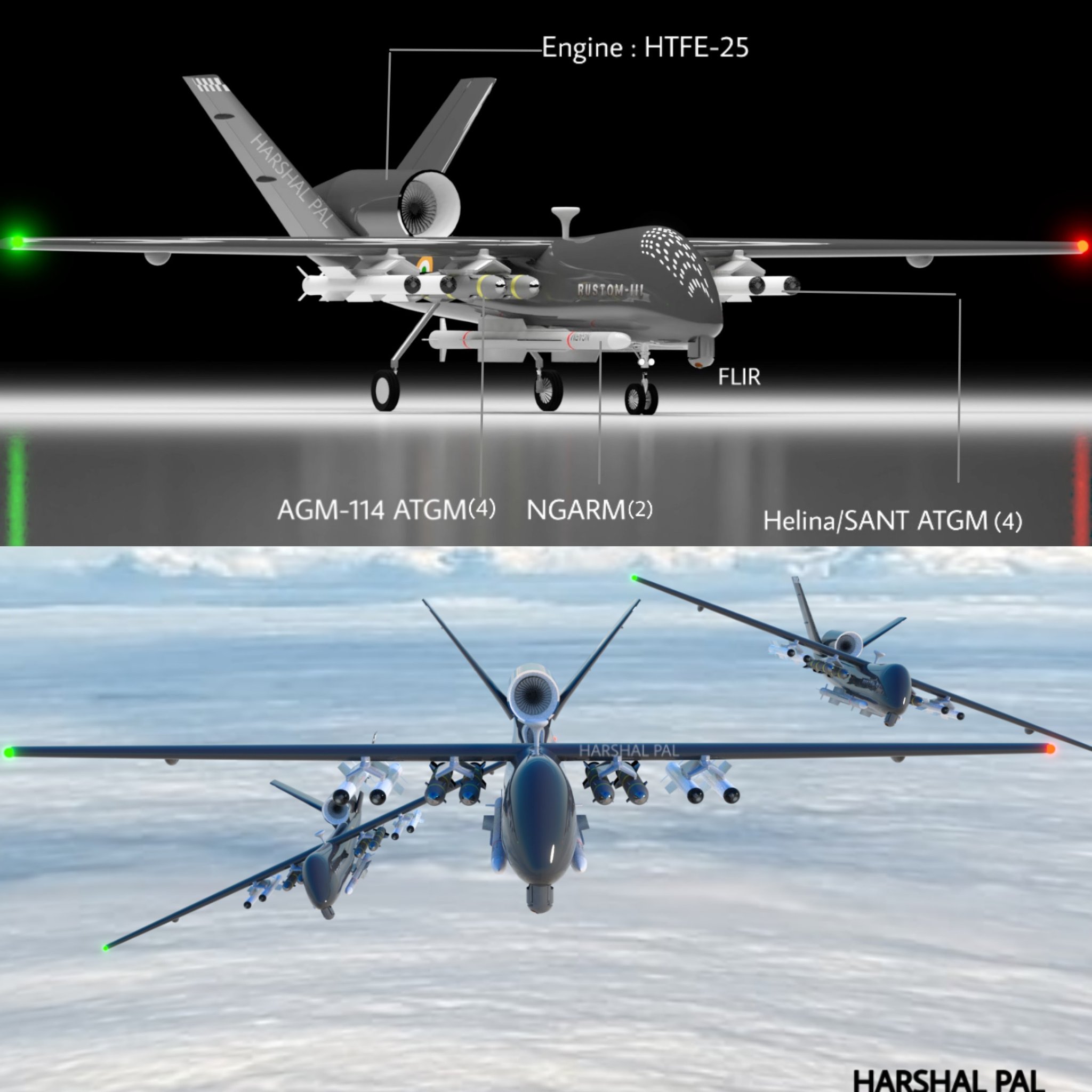 Rustom uav deals