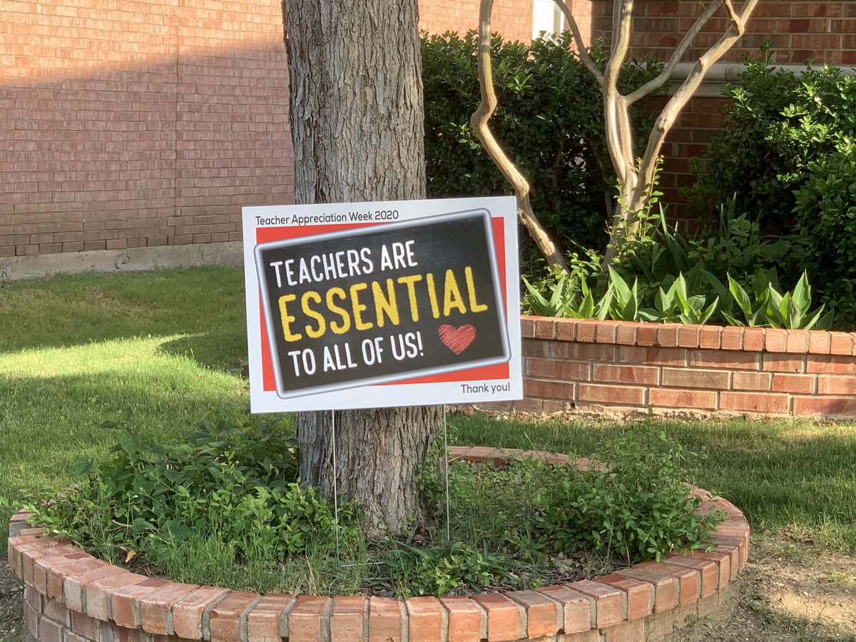 Enjoying time in the car this morning as our admin team delivers signs for #TeacherAppreciationWeek . #wearecobb #fisdlearns