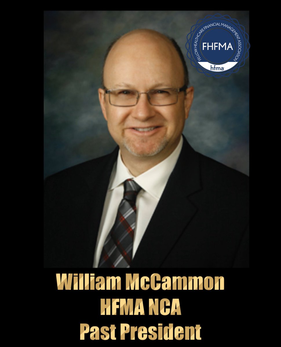 HFMA_NCA's tweet photo. ⭐️ #MondayMembership #Spotlight Our #HFMANCA would like to congratulate @Will_McCammon for obtaining his #FHFMA #Certification!
Will is one of our #PastPresidents and has served on our #BOD as well as chaired many of our Committees.
Thank you so much for your, #leadership https://t.co/jQI6N8UU9H