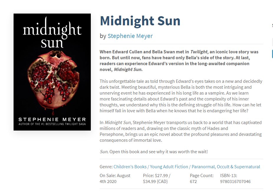 Kayleigh Donaldson Midnight Sun Is 672 Pages Long
