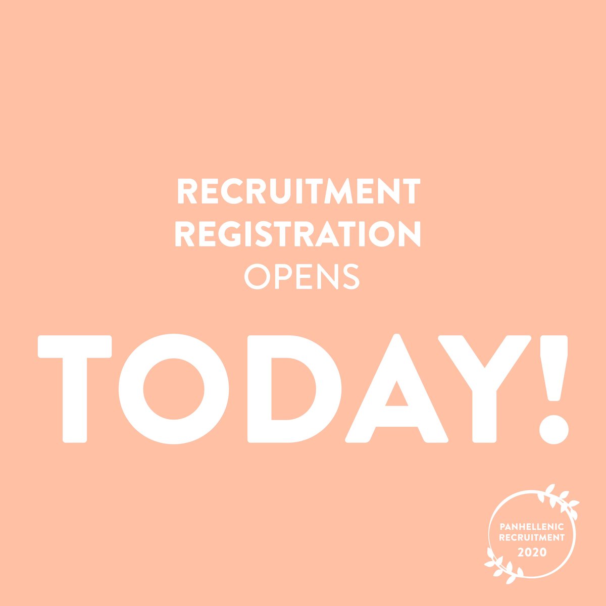 HIP HIP HORRAY, HIP HIP HORRAY, REGISTRATION OPENS TODAY🤩 The Panhellenic community is SO excited to meet you, are you ready to jump in?⁣
⁣
Register today at: ucpanhellenic.mycampusdirector2.com/landing/.