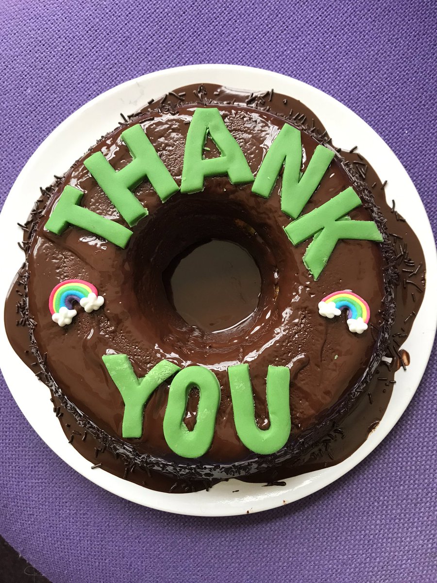 When a parent brings the cake! Thank you so much for this amazing cake. It came at just the right time and given us a boost! #cakeaid #sayingthankyou #inthistogether #keyworkers @LHS_Watford @HeadLHS