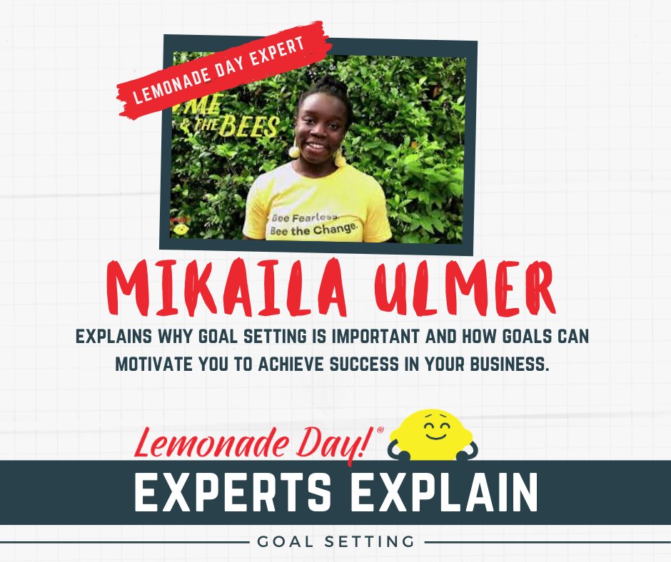 LemonadeDay's tweet photo. It's Monday and you know what that means. A NEW Lemonade Day Experts Explain Video! Today, Mikaila explains why goal setting is important and how goals can motivate you to achieve success in your business.
https://t.co/PSXtLl5gat
#LDExpertsExplain #LemonadeDay #Entrepreneurship https://t.co/PJuphh0v5n