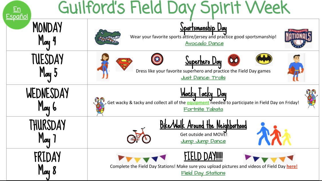MsGroover2's tweet photo. Rocking my JMU Football shirt for Sportsmanship Day!! #gatorsdeserveit20 #GatorDone #LCPSFieldDay #NationalFieldDay #FieldDaySpiritWeek @GuilfordEle https://t.co/XycYLZGmdE