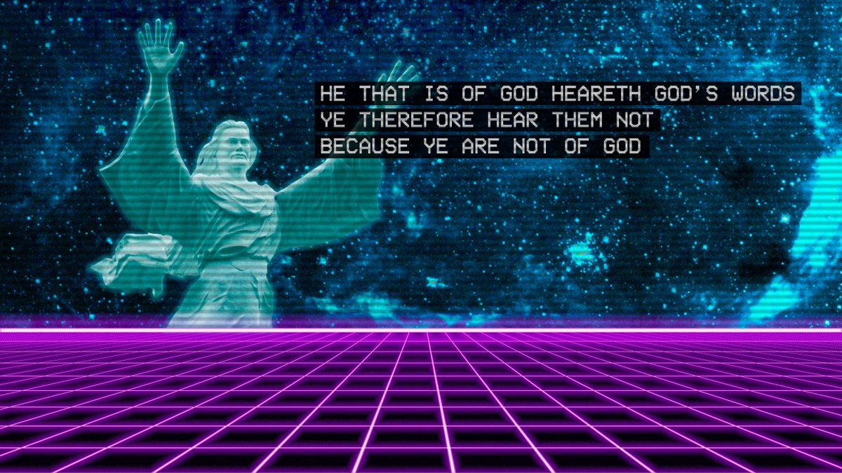 DeseretWave's tweet photo. “He that is of God heareth God’s words: ye therefore hear them not, because ye are not of God.” John 8:47
#DezNat https://t.co/p6OyliE0ii